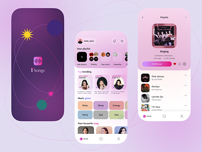 Music application app design clean design design inspiration linear background linear ui minimal ui mobile app modern ui music app trending app ui design ui trend uiux uxdesign