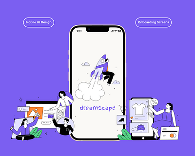 Mobile UI Design: Onboarding Screens figma mobile uı mobile uı design onboarding screens user ınterface user ınterface deisgn uxuı uxuı design uı uı design