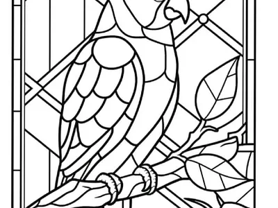 Stained Glass Coloring Pages