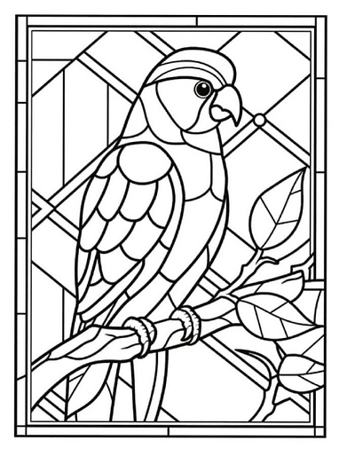 Stained Glass Coloring Pages