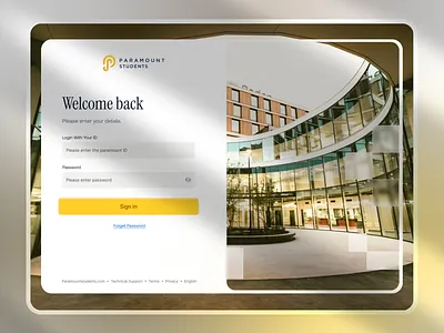 Login Screen | University management dasboard login login screen uidesign