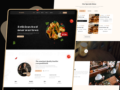 Luxury & Elegance Restaurant UI Designs creativewebdesign creativewebsites darkmodedesign modernui modernwebsites restaurantui restaurantwebsitedesign ui webdesign webdesigninspiration