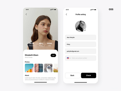 User Profile - Daily UI 006 daily ui profile