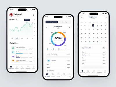 Finance Management Mobile App apps creative crypto finance landing page management mobile money payment stock ui wallet