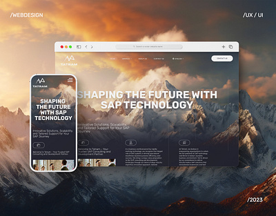 TATRAM Website Design branding design figma landing page ui ux web design website