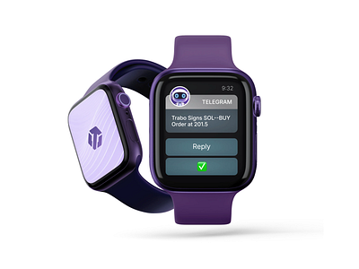 Trabo App - Every Time, Everywhere apple watch branding logo minimal notification smart watch telegram ui