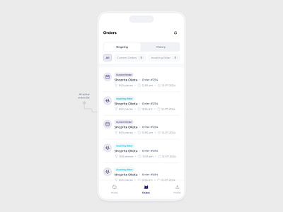 Order History app design figma mobile mobile ui order history shopper ui ux