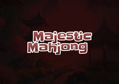 Mahjong Game Logo branding game ui gaming graphic design logo mahjong typography