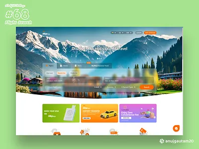 #DailyUI Challenge #068: Flight Search 068 app branding creativity dailyui dailyui challenge dailyui068 dailyui68 design interactive landing page logo trending ui ui design usablity userflow ux ux design web page