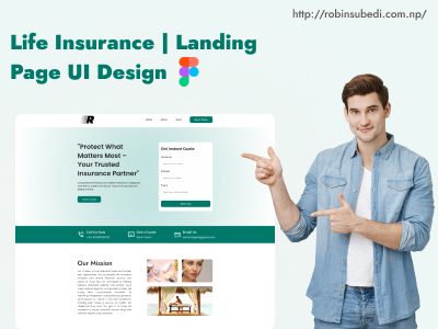 Insurance Company Landing Page figma homepage insurance company website landingpage ui design website