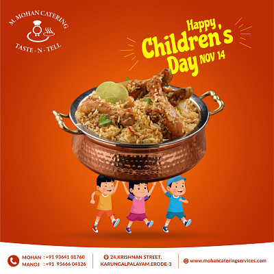 Children's Day Poster for a Catering Company