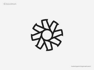 Power Generation Logo Concept brand design brand identity branding design electricity generate logo minimal modern logo power power house wheel