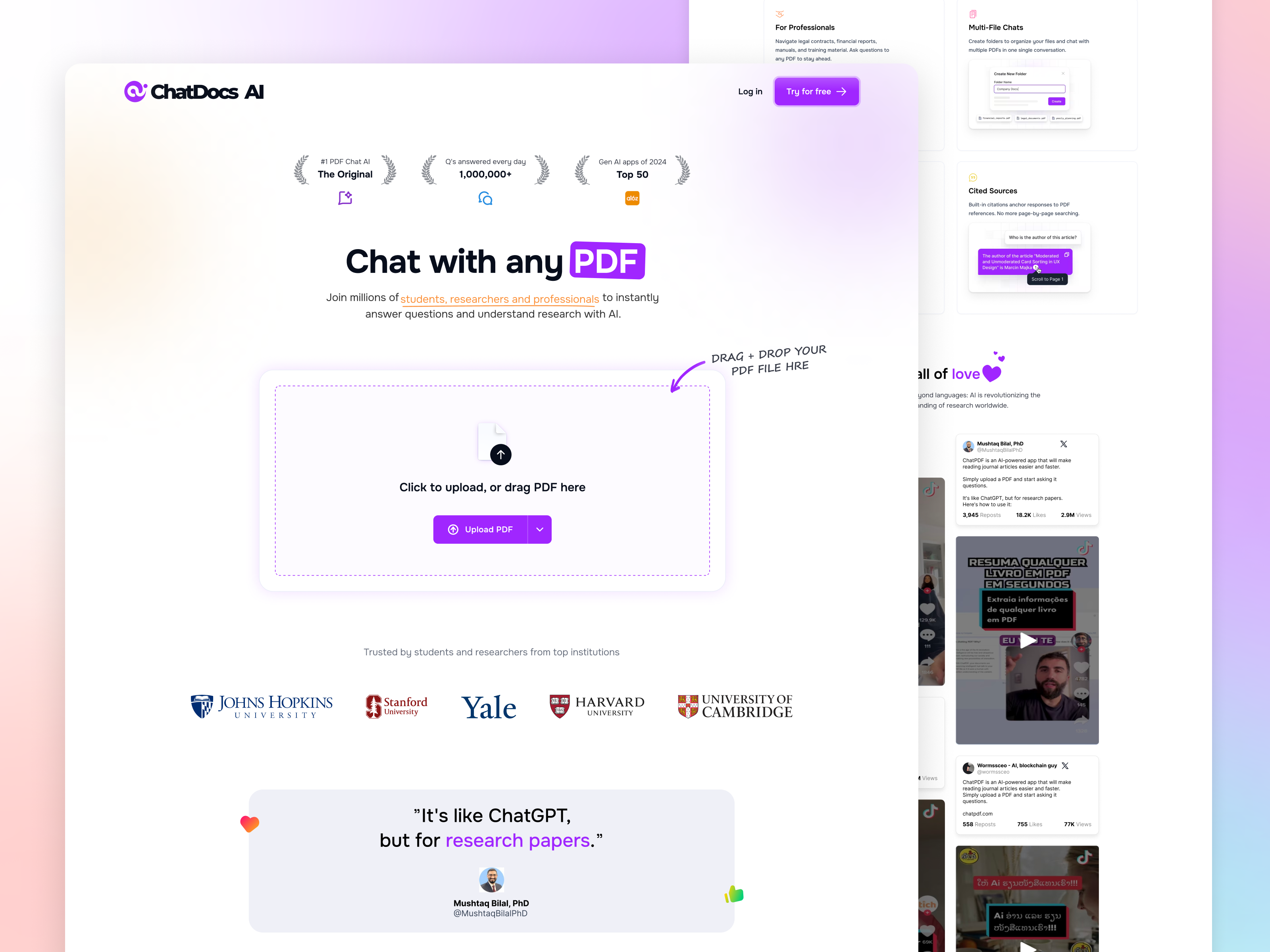 PDF Insight : AI Tool for PDF-Based Q&A ai aitools pdf pdfanalysis tools