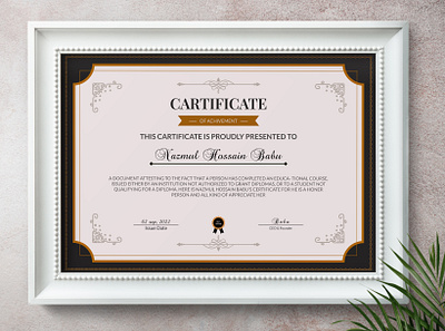 Certificate Design ⚙️ branding graphic design