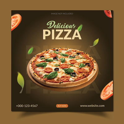 Pizza Social Media Post Design 🍕 food graphic design