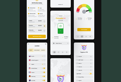 vpn app app figma ui uidesign uxdesign