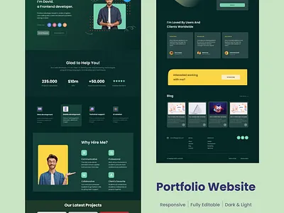 Portfolio website design figma ui uidesign ux uxdesign