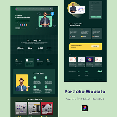 Portfolio website design figma ui uidesign ux uxdesign