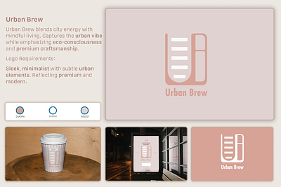 Urban Brew logo coffee design logo