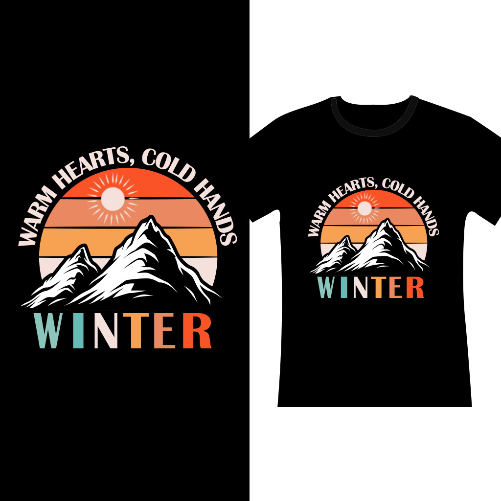 Example of Outdoor, Winter, Retro, T Shirt Designs