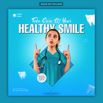 Dental Social Media Post Design👩🏻‍⚕️ dental dentist doctor graphic design medical medically