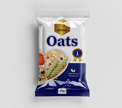 Oats Packaging Design gdkawsarahmed labels new label oats mockup packet deisng top deisng