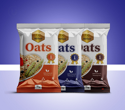 Oats Packaging Design gdkawsarahmed labels new label oats mockup packet deisng top deisng