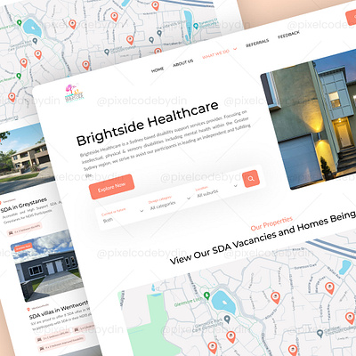 🌟 Brightside Healthcare - Website Design cleandesign design empowering disability support. mobileappdesign ui uidesign uiux uiuxdesign userexperience userfriendlydesign userinterface uxdesign webdesign websitedesign