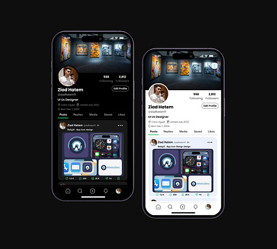 Profile App Design daily ui figma mobile app profile design