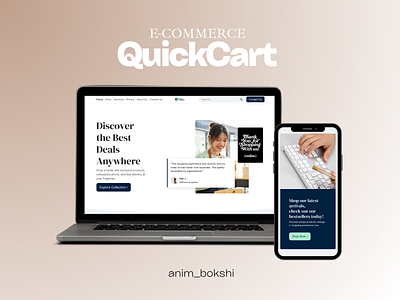 QuickCart E-Commerce design product design ui uiux uiux design ux