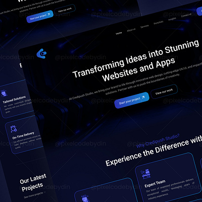 ✒️ Credipush Studio - Website Design businessgrowth cleandesign customdesign design professionalbranding ui uidesign uiuxdesign userexperience userfriendlydesign userinterface uxdesign webdesign websitedesign