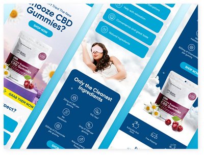 CBD Gummies Email Campaign Design 🍒🌸 email design email marketing figma graphic design klaviyo photoshop