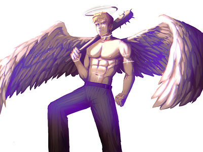 Mad angel branding character character art character design design fan art graphic design illustration logo ui