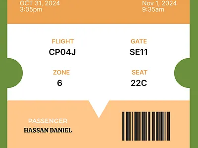 Boarding Pass app branding graphic design ui ux
