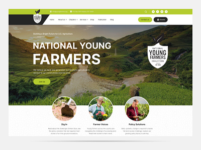 Young Farmers branding graphic design ui