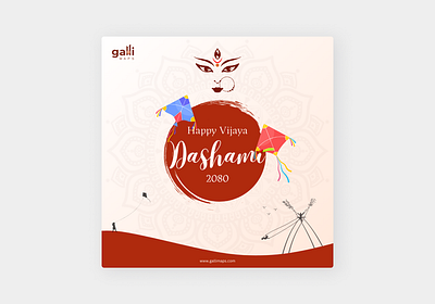 Dashain post graphic design