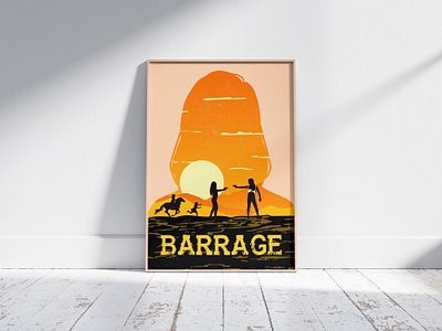 Barrage - Minimalist Short Action Movie Poster Design film graphic design minimalistposter movie posterdesign