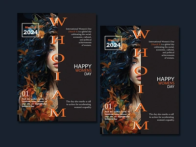 Magazine Cover Template\Poster Design book design branding creative design facebook post graphic design illustration instagram post magazine cover magazine cover template design magazine design poster design product design template women day womens day poster design