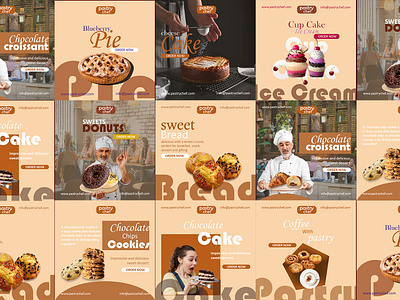 Pastry Social Media Post\Ad Design banner design branding creative design facebook post food social media post graphic design instagram post pastry social media ad design pastry social media post design product design social media post template