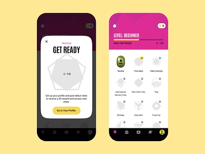 Rewards Section in a UGC Marketplace Mobile App app gamification ios ios app ios app design ios app designer ios design ios designer iphone mobile mobile app mobile app design mobile app designer mobile app ui mobile design mobile designer rewards