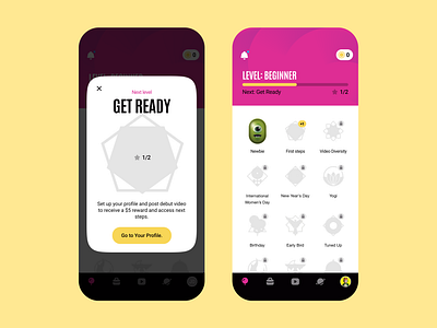 Rewards Section in a UGC Marketplace Mobile App app gamification ios ios app ios app design ios app designer iphone mobile mobile app mobile app design mobile app designer mobile app ui mobile design mobile designer rewards