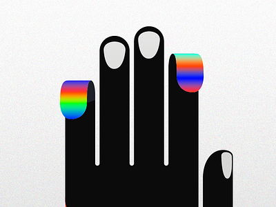 Rainbow Hand anathomy body hand hand illustration holographic illustration minimalistic rainbow hand rainbow illustration vector art vector illustration