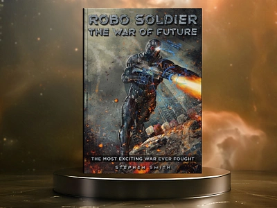 Robo Soldier the War of Future 3d book mockup amazon kdp book book cover book cover art book cover design book cover designer book cover mockup book design ebook ebook cover epic epic book epic book covers epic bookcovers epic covers paperback professional book cover robo soldier sci fi book cover