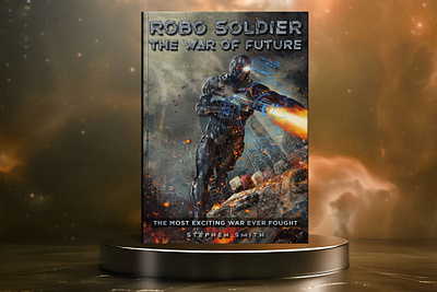 Robo Soldier the War of Future 3d book mockup amazon kdp book book cover book cover art book cover design book cover designer book cover mockup book design ebook ebook cover epic epic book epic book covers epic bookcovers epic covers paperback professional book cover robo soldier sci fi book cover