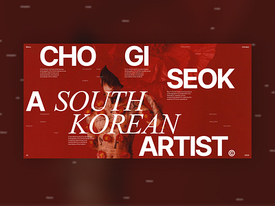 Cho Gi Seok | Longread Website cho gi seok deckstop design korean landing landing page page photo red typography ui ux web web design webdeisgn