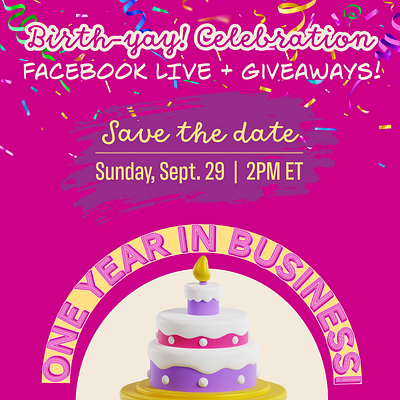 Birthday Celebration Emily Moore Designs - Social Media Video animation branding design designer graphic design layout design social media video