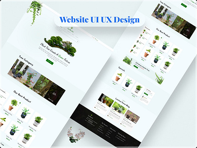 Plant Shop Website - UI Design designer ecommerce ecommerce website ecommerce website design figma figma landing page plant shop plant shop website ui ui design ui ux design ux web designer website design website ui design