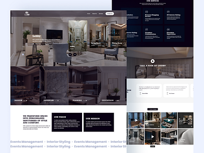 Interior Design Company Website business website design elementor figma meheraj ui ux web design web desing web development wordpress