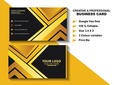 Professional Business Card Design bi fold brochure busineess card card flyer id card illustrator photoshop tri fold