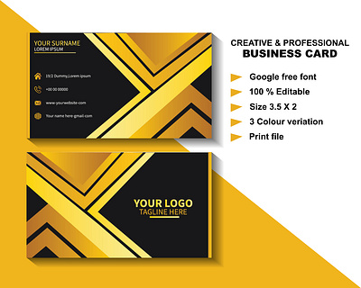 Professional Business Card Design bi fold brochure busineess card card flyer id card illustrator photoshop tri fold